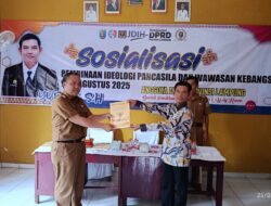 “Anggota DPRD Lampung Yusee Sogoran Galakkan Sosialisasi Ideologi Pancasila di Negeri Agung”