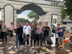 Aksi ujuk rasa Berjalan tertib dan Damai Lampung Hebat