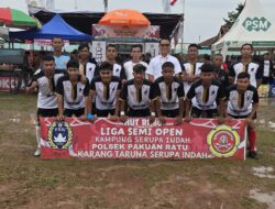 Tim Milik Anggota Kodim Way Kanan Raih Juara Liga Semi Open Serupa Indah