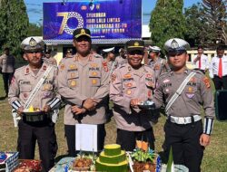 Hari Lalu Lintas Bhayangkara ke-70, Kapolres Way Kanan Ajak Personel Satlantas Tingkatkan Pengabdian