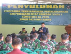 Kodim 0427/Way Kanan & BNN Bersinergi, Teguhkan Komitmen Perangi Narkoba