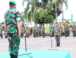 Kodim 0410 /KBL Laksanakan Upacara Korp Rapirt kenaikan Pangkat