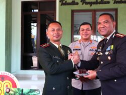 Kapolresta Bandarlampung Kunjungi Kodim 0410/KBL  sampai kan Ucapan Ultah TNI
