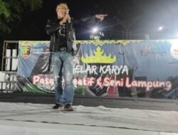 Nopriansyah Rocker Lampung Nyanyikan Dua Lagu Digelaran Karya ke -59 Paksi Di Pkor Way halim