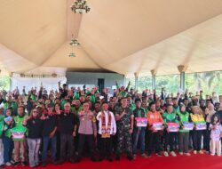 Kapolda Lampung Hadiri HUT Ke -8  Gaspool Lampung, Apresiasi Kontribusi Driver Ojol Jaga Kamtibmas
