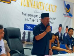 Perwakilan Grup Komunitas Cinta Nada Laampug Subhan Latif ikut Oven Turnamen Catur DPW NASDEM