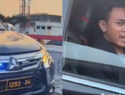 Sopir Pajero Dengan Strobo dan Pelat Dinas Palsu diAmankan polisi