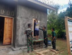 Progres Pembangunan Rumah Program TMMD ke-126 Kodim 0427/Way Kanan Capai 87%