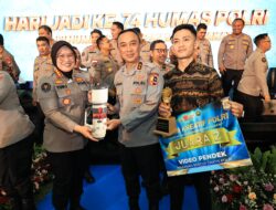 Mahasiswa UNILA Wakili Polda Lampung RaihiJuara 2 Nasional Lomba Video Pendek HUT Humas Polri ke-74