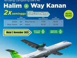 Citilink Resmi Buka Kembali Rute Halim–Way Kanan, Terbang Setiap Jumat dan Minggu!