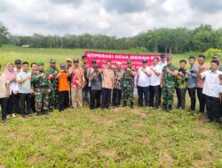 Kasdam XXI/RI Tinjau Lokasi Koperasi Desa Merah Putih di Kecamatan Way Tuba, Lanjutkan dengan Peletakan Batu Pertama