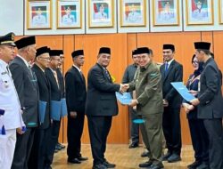 Bupati Tanggamus Di Dampingi wakil Bupati Melantik sejumlah Pejabat Eselon III dan  IV