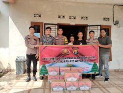 Sambut Natal 2025, Polres Way Kanan Gelar Bansos di Gereja Santo Mathias dan GPDI Karang Umpu