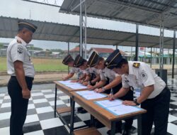 Penandatanganan Perjanjian Kinerja Tahun 2026, Antara Kalapas Dengan Pejabat Struktural Di Lingkungan Lapas Kelas IIB Way Kanan.