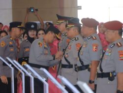 9 ,Orang PJU Dan 4 Kapolres Berganti, Kapolda Lampung Gelar Upacara Serah Terima Jabatan