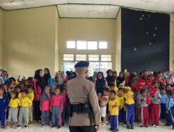 Kunjungan Edukatif Tk Sekecamtan Blambangan Pagar diBatalyon C Pelopor