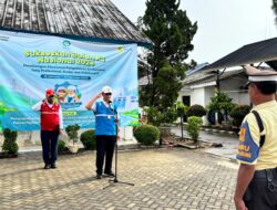 Semarakan Bulan K3 Nasional,PLN UP3  Kota Bumi Gelar Apel dan Donor Darah.