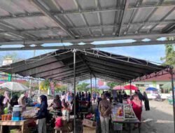 Gerakkan Ekonomi Desa, Pasar Bedug Kampung Bumi Baru Ramai Diserbu Pengunjung