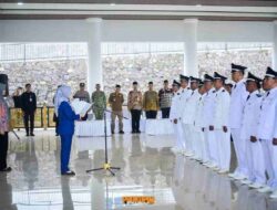 Bupati Nanda Indira Lantik Sembilan Kepala Desa Terpilih Hasil Pilkades Antar Waktu