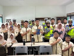 Operasi keselamatan Krakatau 2026 Ditlantas Polda Lampung Sosialisasi diSekolah Sekolah