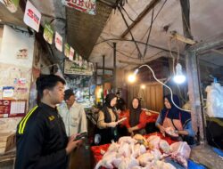 Pantau Pasar Bandar jaya,Satgas Saber Pangan Temukan Harga Bahan Pokok Stabil