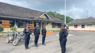 Batalyon A.Pelopor Satuan Brimob Polda Lampung Gelar Apel Siaga