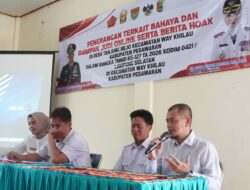 Diskominfotiksan Pesawaran Berikan Sosialisasi Bahaya Judi Online dan Penyebaran Hoaks pada TMMD ke-127