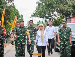 Bupati Nanda Dampingi Wasev Panglima TNI Tinjau TMMD Ke-127 Kodim 0421/Lampung Selatan