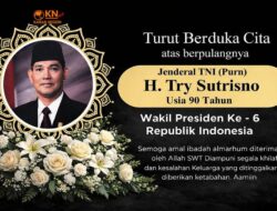 Hari Berkabung Nasional Atas wapatnya Mantan Wapres Try  Sutrisno
