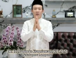Sekretaris Daerah Provinsi Lampung Dr.Marindo Kurniawan ST.Mengucapkan Selamat Hari Raya 1447.H,tahun 2026