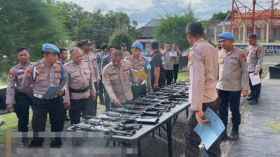 Polda Lampung Cek Senpi Anggota Hingga Amunisi di Polres Way Kanan