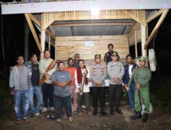 Polres Way Kanan Sambangi Pos Kamling Ajak Warga Aktif Jaga Kamtibmas