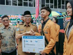 Gubernur Rahmat Mirzani Djausal Lepas Mahasiswa Program Magang Internasional ke Taiwan