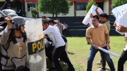 Jelang May Day, Polres Way Kanan Gelar Latihan Dalmas Tingkatkkan Kemampuan Personel