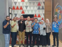 Diskominfotiksan Kabupaten Pesawaran melakukan audiensi dengan PT Telkomsel