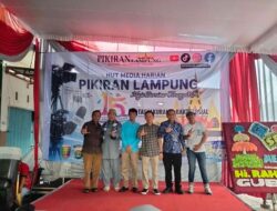HUT Pikiran Lampung Berlangsung Sederhana ,Kuatkan Peran Media Dalam Mendukung Pembangun Daerah.