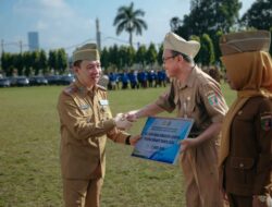 Sekdaprov  Marindo Kurniawan Inspektur Upacara Peringati Hari Otonomi Daerah ke-XXX