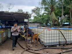 Polda Lampung Gerebek dan Ungkap Penyalagunaan BBM Bersubsidi  di 3 Gudang.