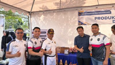 Partisipasi pada Bazar Produk Warga Binaan, Telur Ayam dan Roti Produksi Lapas Way Kanan Laris Terjual.