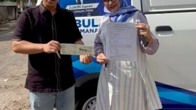 Dpw PAN Lampung ,Menerima 1 Unit Mobil Ambulance Dari DPP PAN