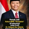 Melihat lebih Dekat Profil Mantan Ketua MPR, Dr Hidayat Nur wahid