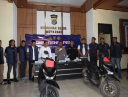 Dalam Waktu 24 Jam, Polres Way Kanan Bekuk Pelaku Curas Ranmor Bersenpi di Jalinsum Baradatu