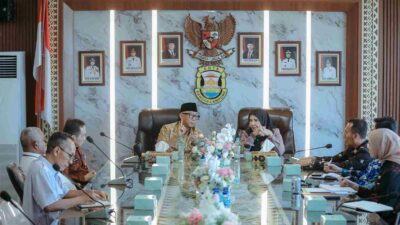 Gubernur Rahmat Mirzani Djausal dan Wali Kota Eva Dwiana Bahas Penanganan Banjir di Bandarlampung