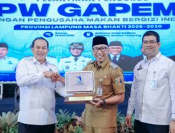 Pelantikan Pengurus Gapembi Lampung 2025-2030, Gubernur Rahmat Mirzani Djausal Dorong MBG Jadi Instrumen Strategis Putar Roda Ekonomi dari Tingkat Desa