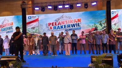Iring-Iring Rebana dan Pencak Silat Tradisional Kakhot AlFirdaus Menyambut Kedatangan Ketum PAN Zulhas diBallroom Novotel