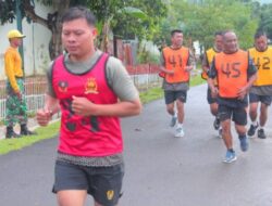 Jajaran Kodim 0410/KBL Laksanakan Giat Kesamaptaan Jaga Kebugaran.