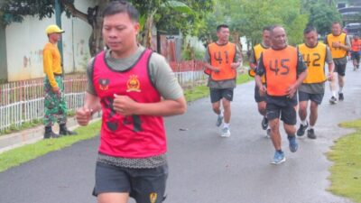 Jajaran Kodim 0410/KBL Laksanakan Giat Kesamaptaan Jaga Kebugaran.