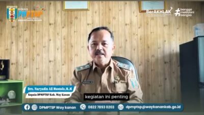 Dukung Sensus Ekonomi 2026, DPMPTSP Way Kanan: Data Akurat Kunci Pembangunan