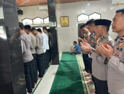 Polres Way Kanan Gelar Salat Gaib Untuk Bripka (Anumerta) Arya Supena, S.H.
