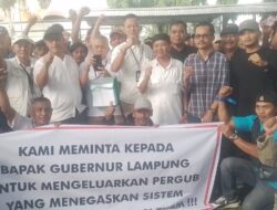 Ratusan Buruh Bongkar muat pelabuhan panjang Curhat ke Gubernur